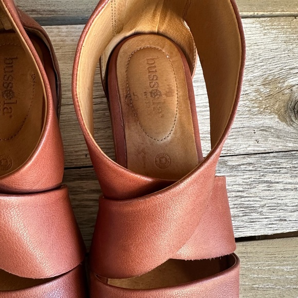 Women's Bussola Tan Leather Sandals Size 39 - Picture 7 of 8